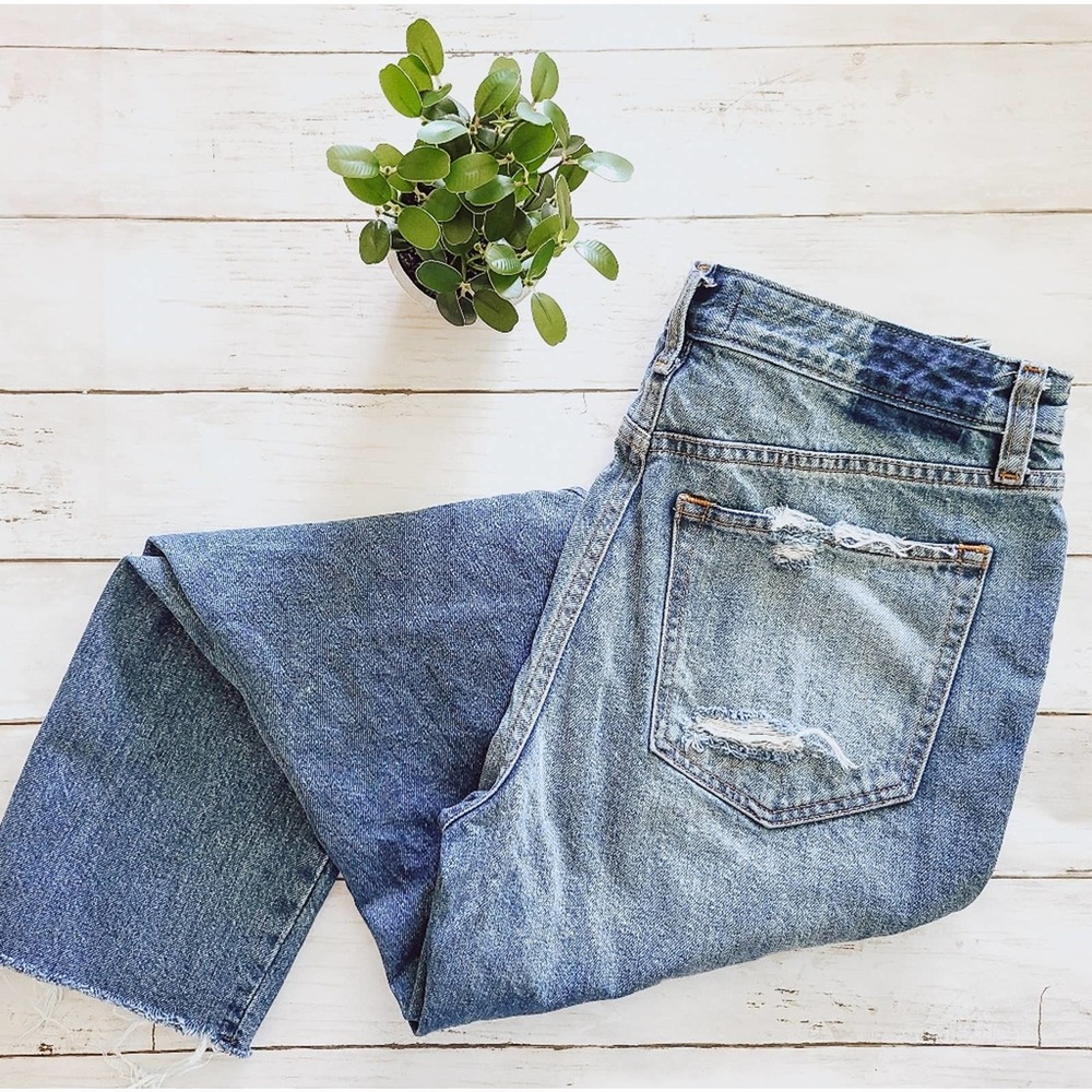 Abercrombie & Fitch Annie High Rise Girlfriend Jeans